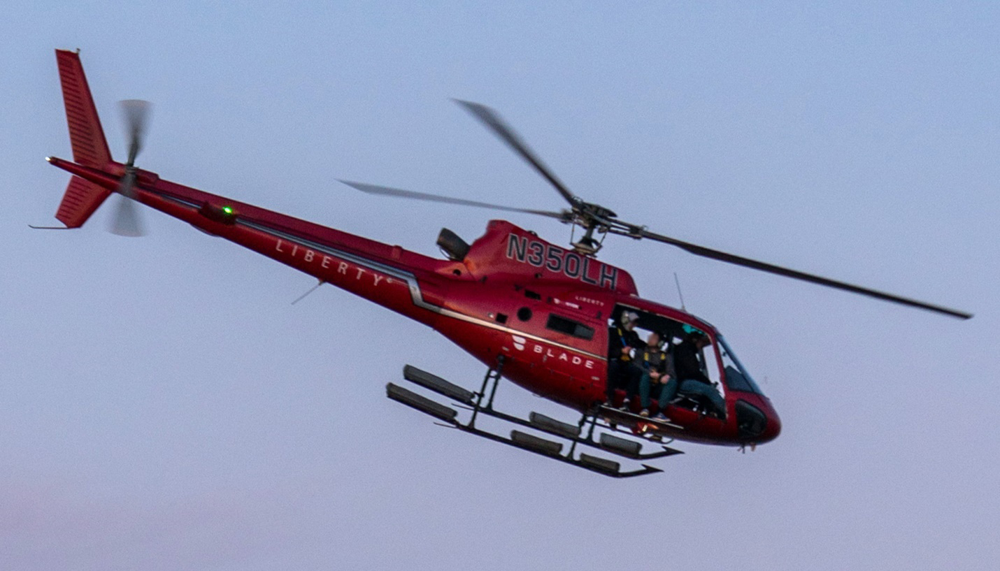 Accident helicopter configured for FlyNYON doors-off operations.